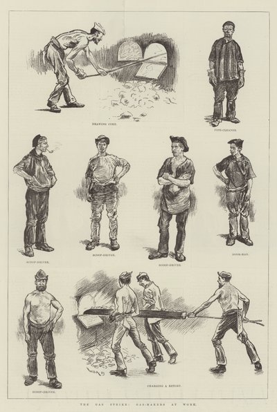 The Gas Strike, Gas-Makers at Work by William Douglas Almond